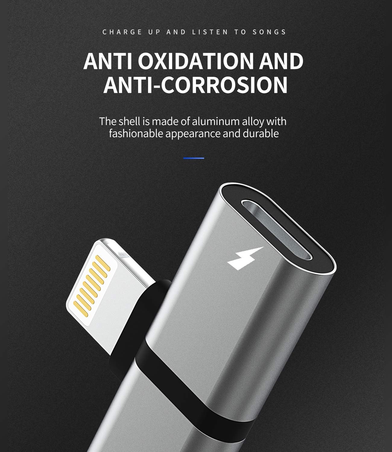 Headphone Adapter Lightning to Audio Jack and Charger Extender Earphone Charging Splitter Compatible with iPhone 11 12Mini pro max xs xr x se2 7 8plus for ipad air Cable Converter Apple MFI Certified