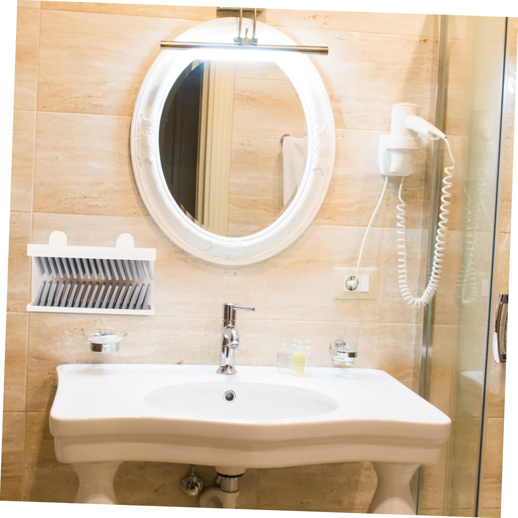 OSALADI 5st Haarfänger Wand Zum Sammeln Von Haaren Wandmontierter Haarsammler Duschabflusssieb Haare Im Badezimmer Duschzubehör Haarablauffänger Luftarmaturen Weiß Wanne Kieselgel