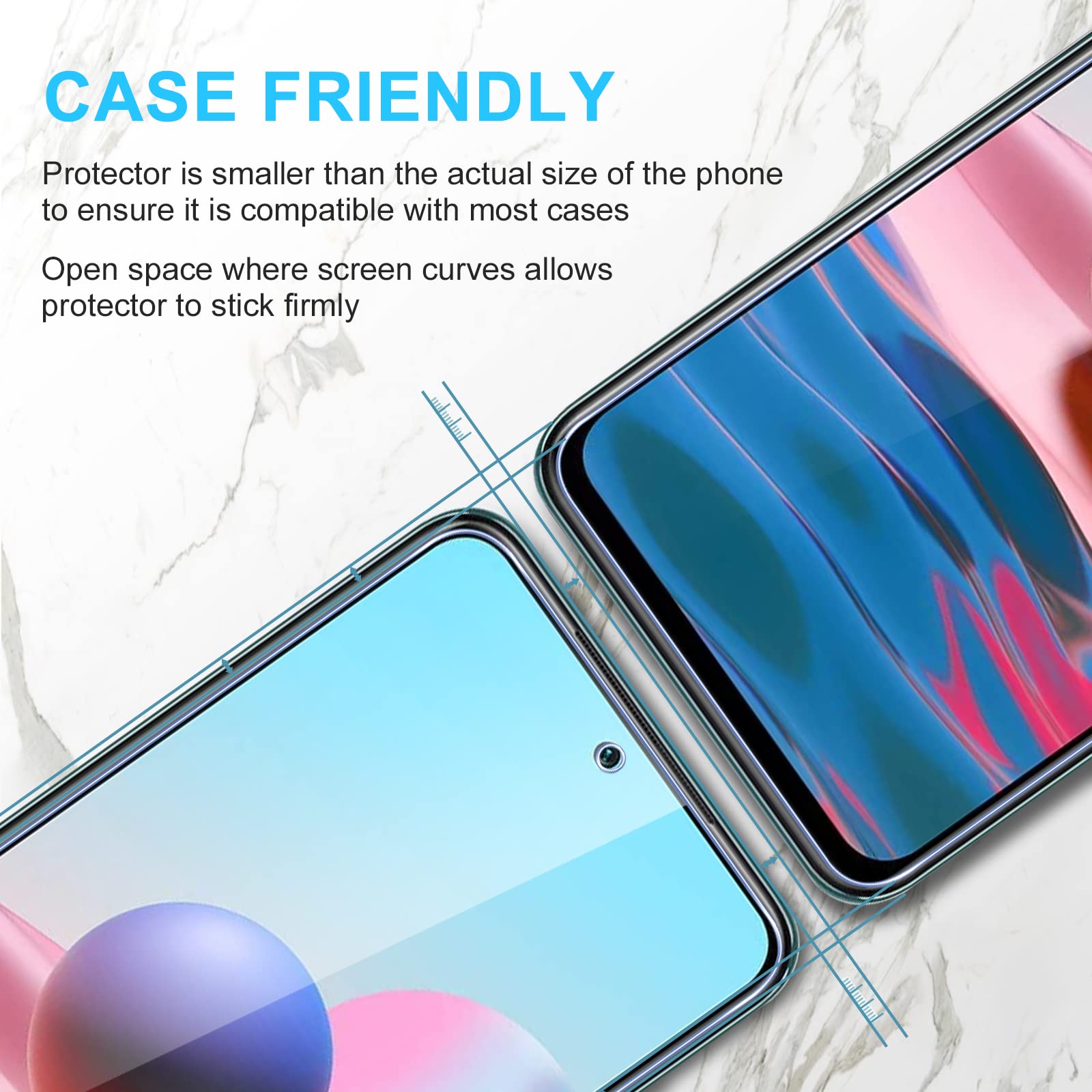 2 Pellicole In Vetro Temperato Per Xiaomi Redmi Note 10 / Note 10S – Protezione Schermo - Foto 2