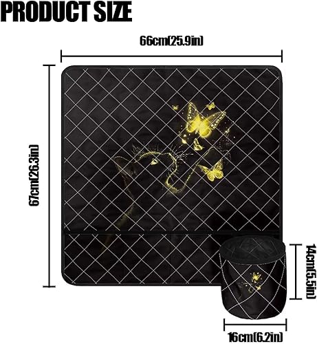 Miniatura 76 de Estera de máquina de coser con flores brillantes y florales bohemias, reduce la vibración, antideslizante, organizador duradero