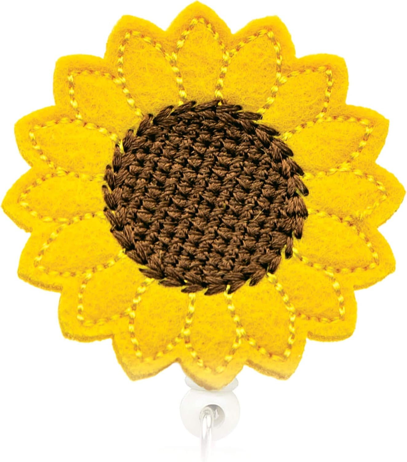 Sunflower Nurse Badge Reel - with RN Badge Buddy