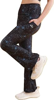 The Dance Bible Women High-Rise Flared Track Yoga Pants with 2 Side Pockets Price In India