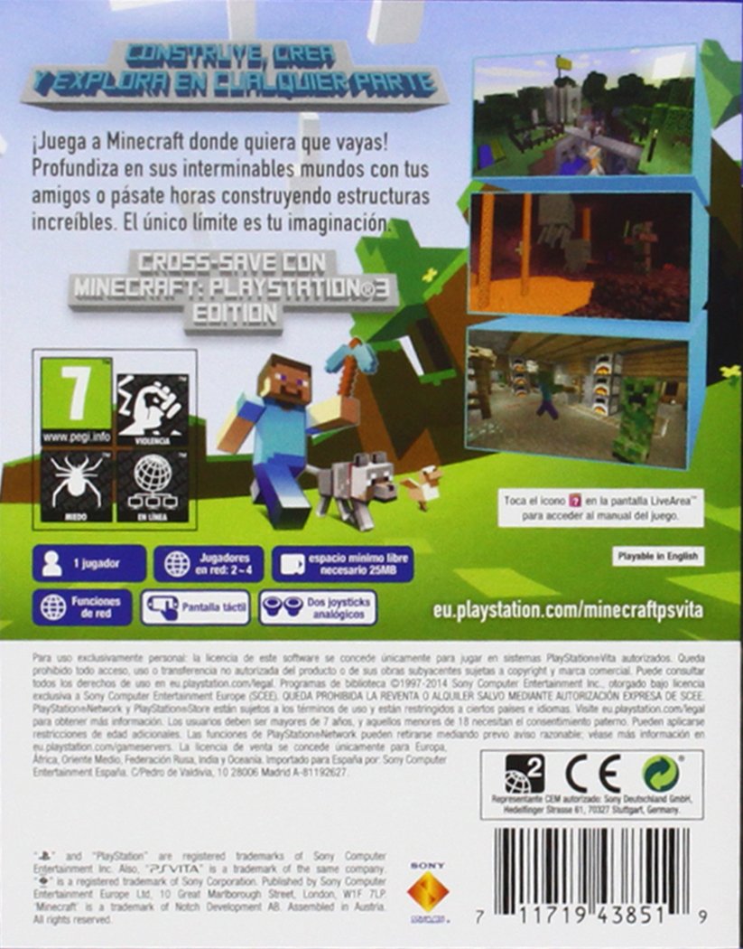 Sony Minecraft, PS Vita