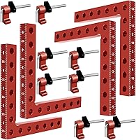 Vista 1 de Abrazadera de 90 grados, abrazadera de gabinete, herramienta cuadrada de ángulo recto de aleación de aluminio de 5.5 x 5.5 pulgadas, abrazaderas