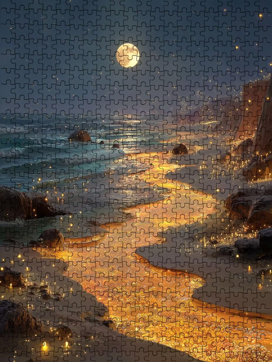 Puzzle 4000 Pezzi, Jigsaw Puzzle per Adulti, Luna Giallo BLQSBGA6-529 | Puzzle Classici, Impossibile Difficile Sfidanti Puzzles, Puzzle Decorativo per La Famiglia, Come Regalo e Decorazione Pareti
