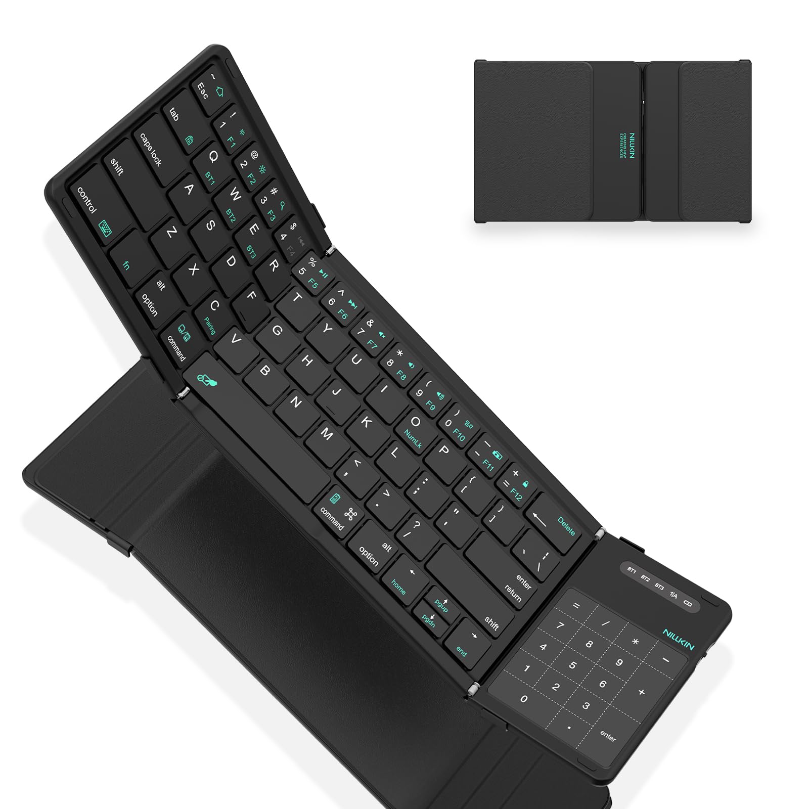 Amazon.co.jp: Nillkin キーボード Bluetooth 折りたたみ式
