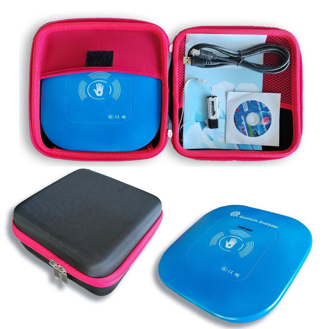 Qantum Analyzer - 52 Reports, Quantum Magnetic Resonance Analyzer, Hand Touch Quantum Body Analyzer for Sub-Health Test, Multi Language, Sub-health Body Detector for Travel Home