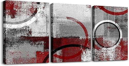 Miniatura 7 de Castle Fairy 3 piezas de arte de pared para decoración de sala de estar, líneas geométricas, decoración de pared para dormitorio, decoración de