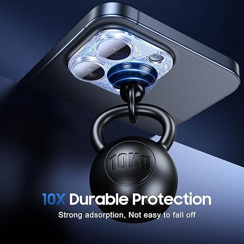 Miniatura 270 de UniqueMe [Paquete de 3 protectores de lente de cámara compatibles con iPhone 14 Pro Max/iPhone 14 Pro, vidrio templado, [compatible con fundas]