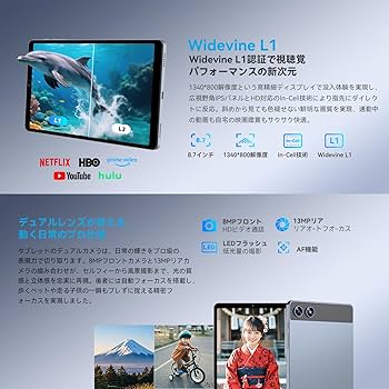 Amazon.co.jp: SVITOO タブレット8.7インチ Android 15 Wi-Fiモデル