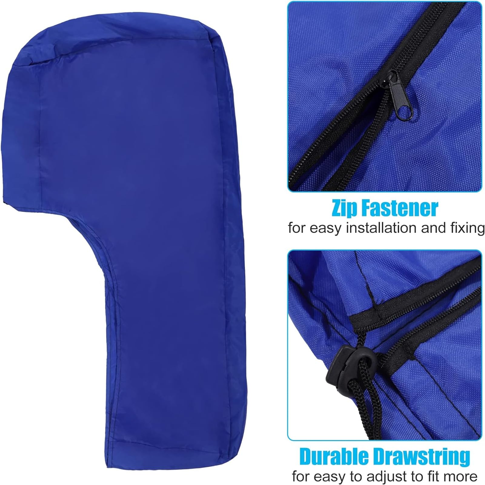 Funda Motor Fueraborda, 420d Impermeable Tela Oxford Fundas Protectora de Fuera de Borda para Motor de Barco Fuera Cubierta para Motor Fueraborda