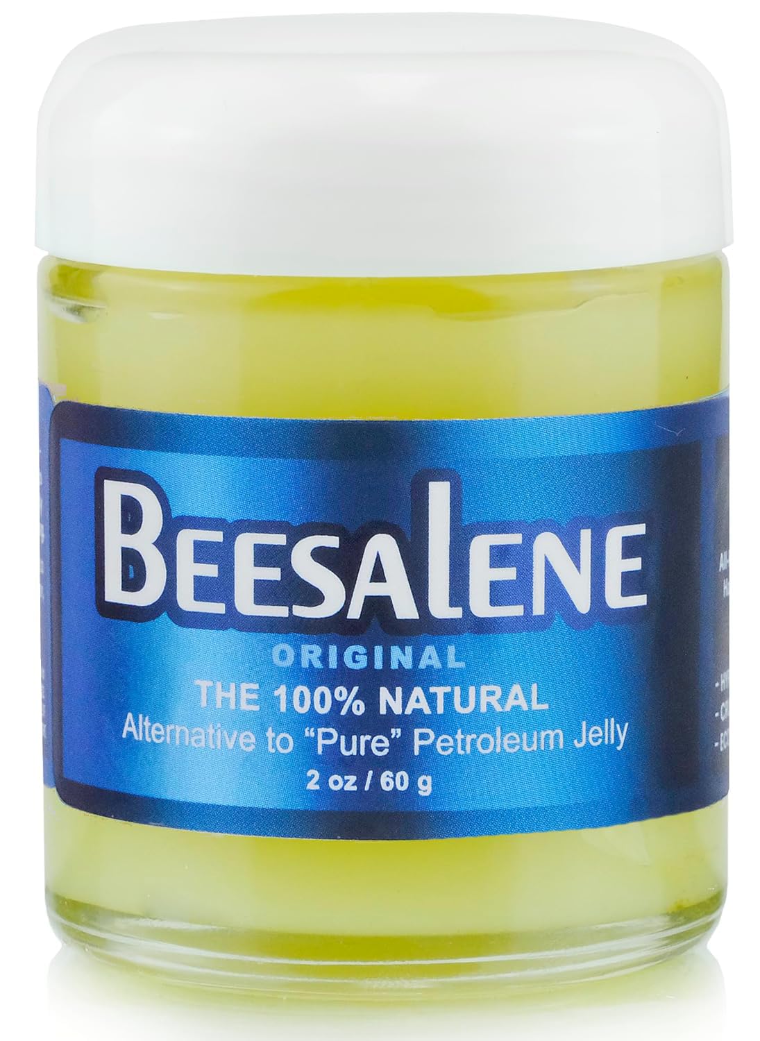 Beeseline Original - 100% naturalna i hipoalergiczna alternatywa dla wazeliny - usta, dłonie, dziecko, środek do demakijażu i nie tylko (szklany słoik) (56 g)
