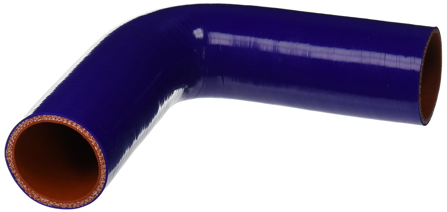 HPS High Temperature Silicone Hose - 4-Ply Reinforced Straight Coupler, 2-7/8" ID, 3" Length, Blue, 75 PSI Max (for Cooling Systems)