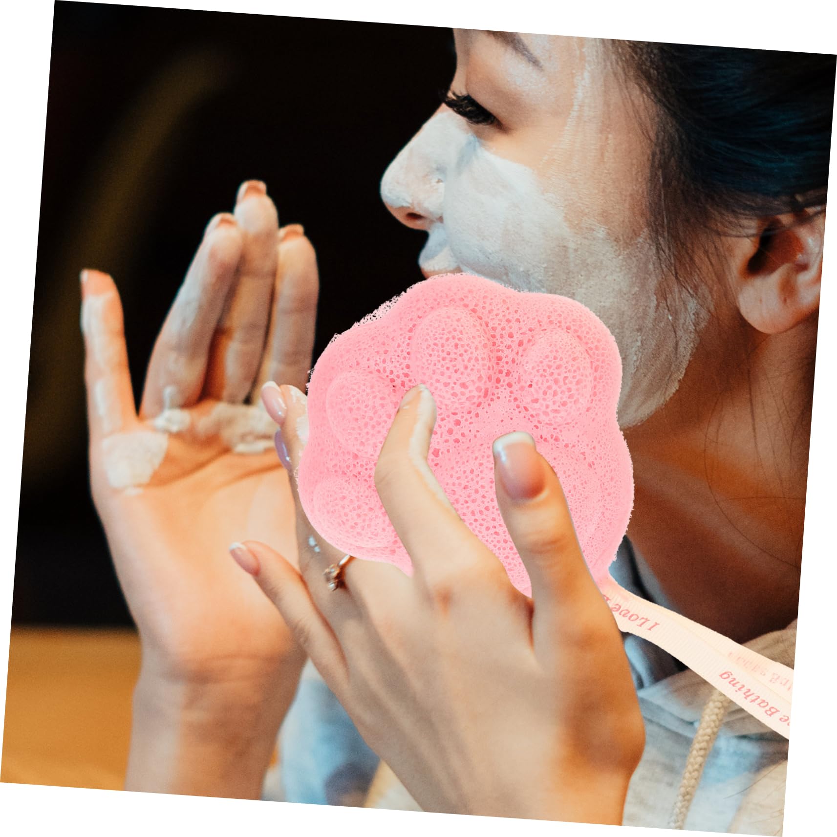 Healeved 12piezas Esponjas Faciales Exfoliantes Para Limpieza y Práctica Morado y Herramienta De Cuidado Facial Para Viajes y Uso Diario