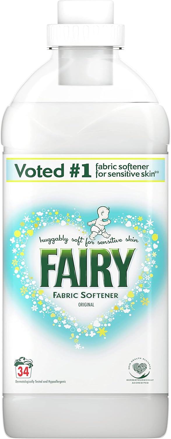 Fairy Non Bio Fabric Softner, Sensitive Skin, 34 Washes, 1.9L Amazon