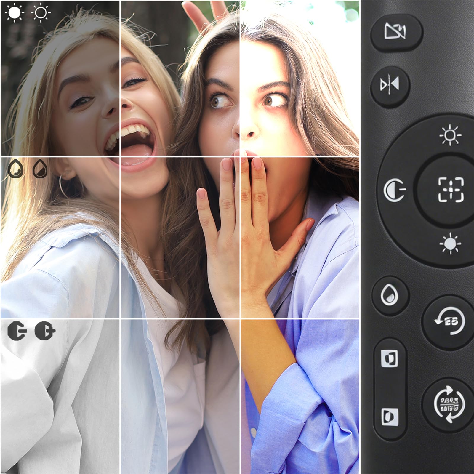 Webcam 4K per PC, webcam con microfono, copertura privacy, plug and play, autofocus, zoom 10x, fotocamera USB ultra compatta, adatta per computer portatili/desktop/zoom/team (4K)