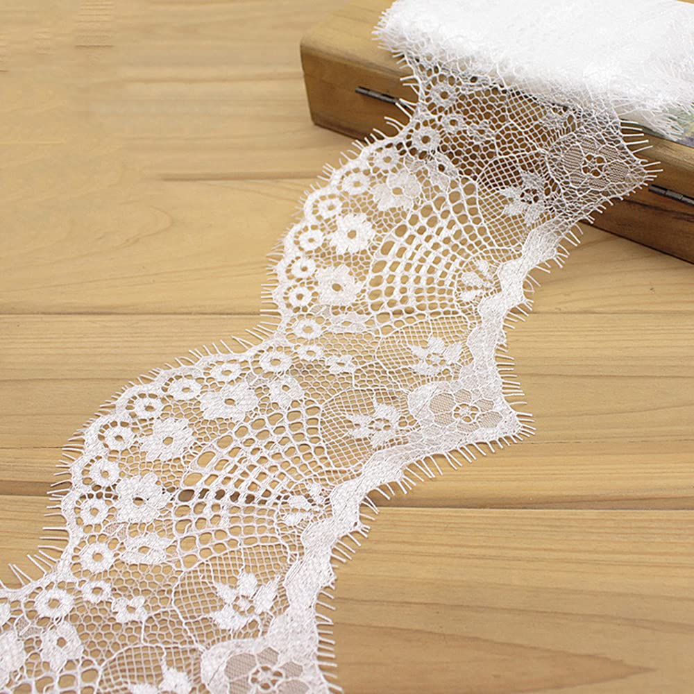 Nastro In Pizzo Rosa Antico 15 Mm X 10 M – 100% Nylon, Lavabile – Bordo Vintage Per Cucito, Decorazioni Fai Da Te, Matrimoni E Bomboniere