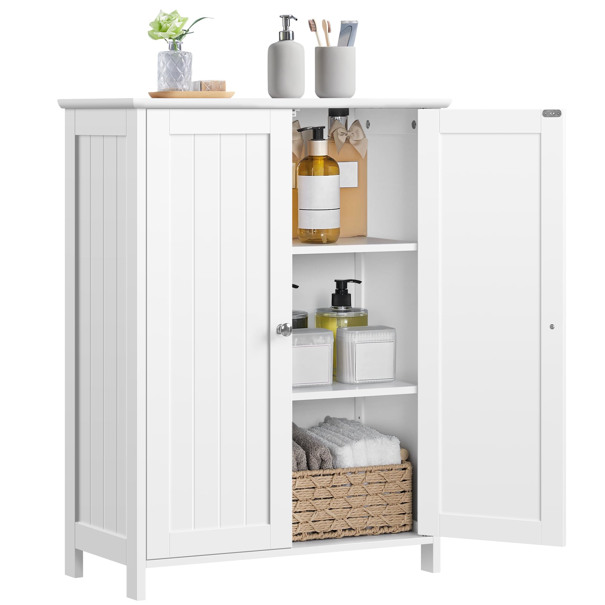 Amazon.com: Yaheetech Bathroom Floor Cabinet, Modern Storage