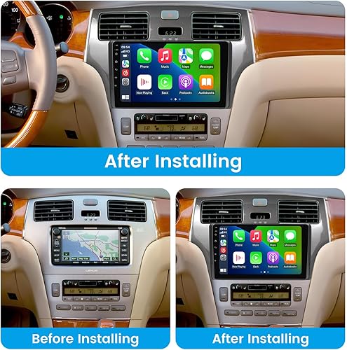 Miniatura 2 de Android 12 4+64 GB doble DIN radio de coche estéreo para Lexus ES250 ES300 ES330 2001 2002 2003 2004 2005 2006 navegación GPS, 8Core 9 "IPS pantalla