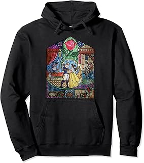 Beauty & The Beast Stained Glass Rose Sudadera con Capucha
