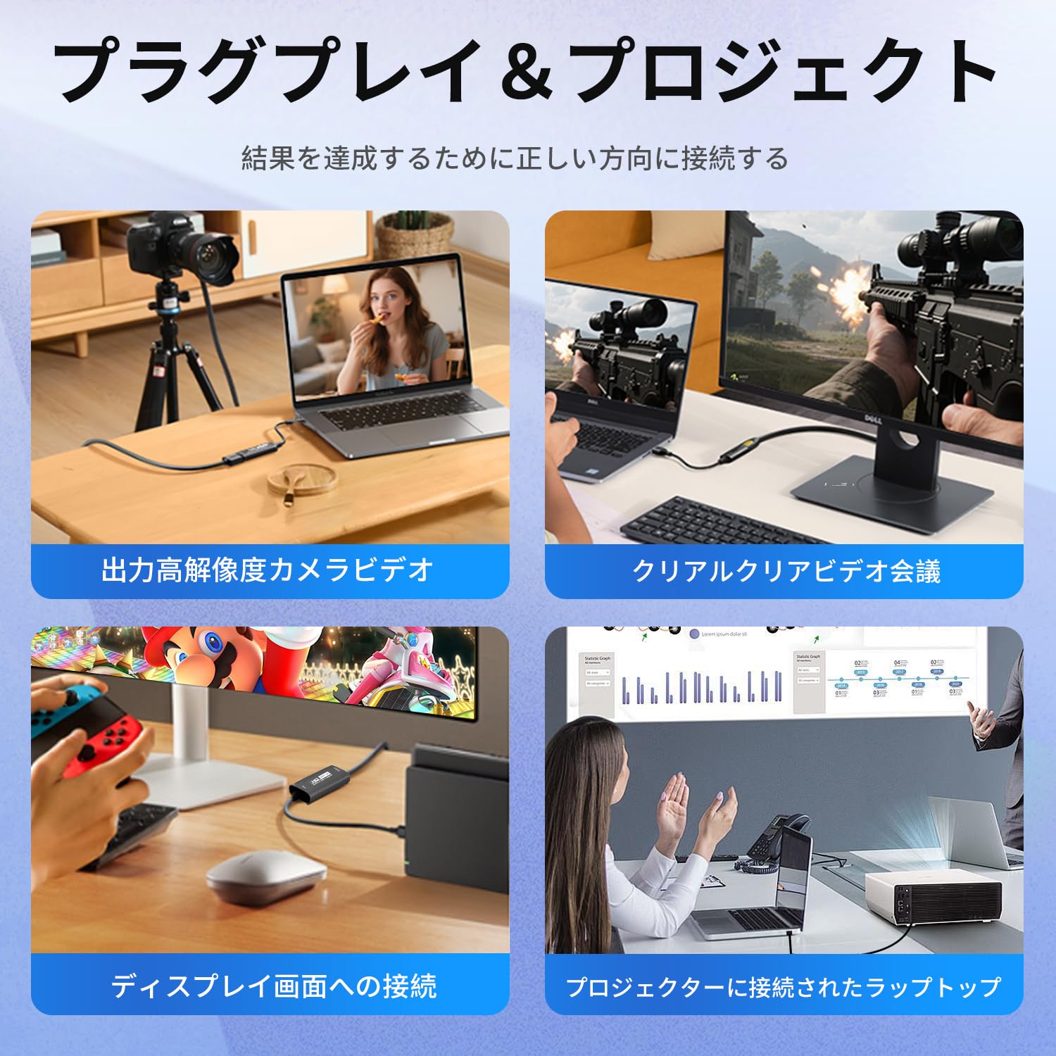 Amazon.co.jp: Guermok USB3.0 ゲーム配信用ビデオキャプチャカード