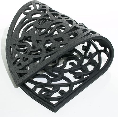 Miniatura 9 de Imports Decor - Felpudo de goma semicircular, Rosemary Welcome, 18 x 30 pulgadas