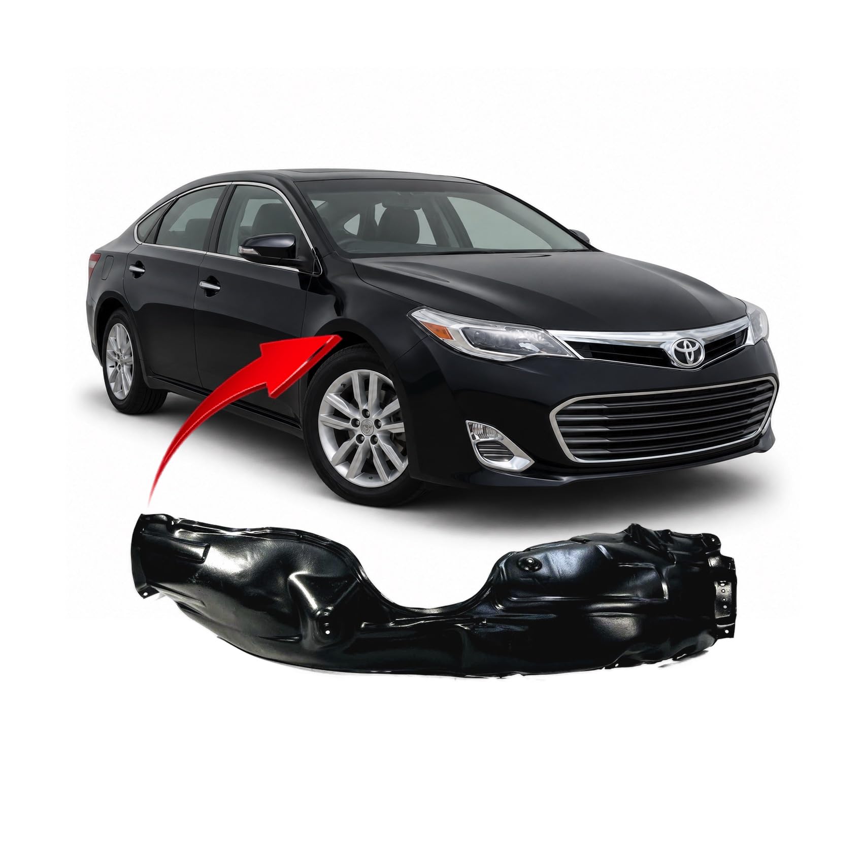 FitParts Compatible with Toyota Avalon 2013–2018 Front Right Fender Liner