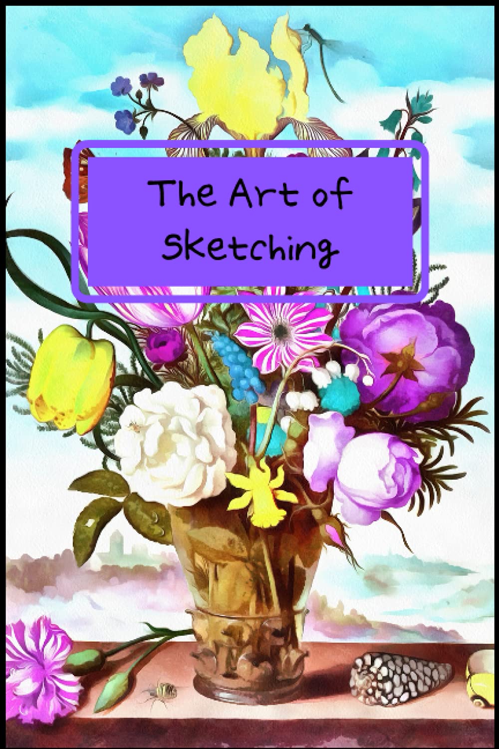 Flower in a vase sketchbook