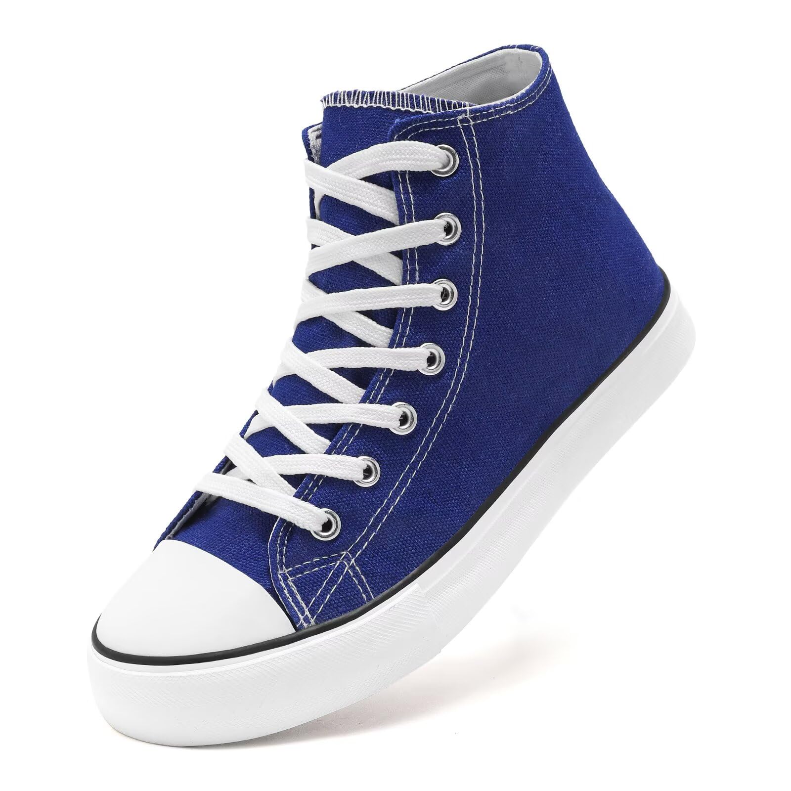Women High Top Lace Up Casual Canvas Sneakers, Comfortable Lightweight Classic Fashion Tennis Shoes, Zapatillas Casual De Lona De Moda para Hombre Y Mujer