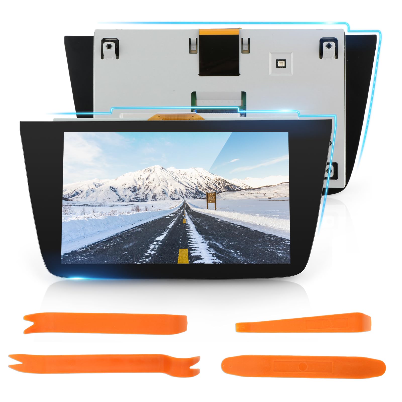 8 Pollici LQ080Y5DZ10 LCD Schermo LCD per Opel Vauxhall Navi 900 Touch Screen Vetro LCD Display per Opel Astra K MK7 2015-2020 Touch Screen Vetro con 4 Strumenti XX