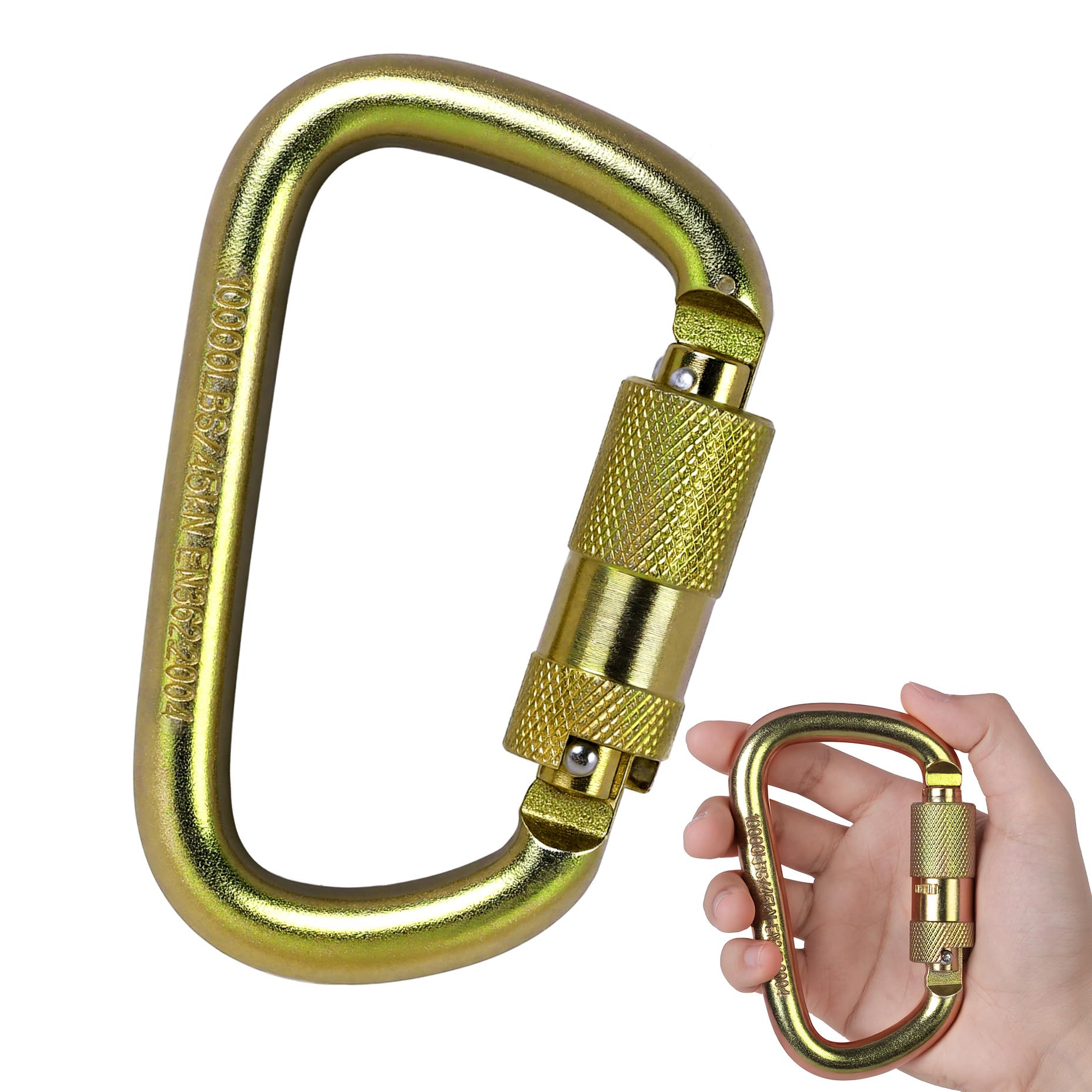 Mosquetón 45KN Twist Lock de alta resistencia para cargas 8