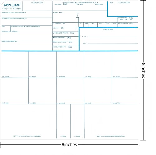 Miniatura 2 de Kit de 15 huellas dactilares FD-258, incluye almohadilla de tinta reutilizable, instrucciones (idioma español no garantizado), versión más reciente