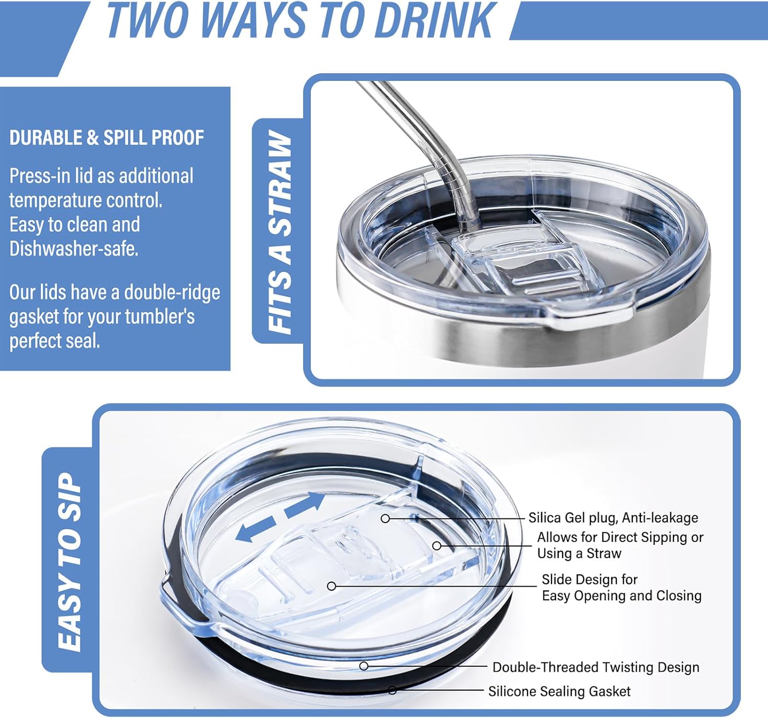 Sisters Gifts from Sister Birthday Gift for Women To My Sister I Love You Print Tumbler 20oz Stainless Steel Cups with Lid Travel Mug Coffee Cup - Image 4