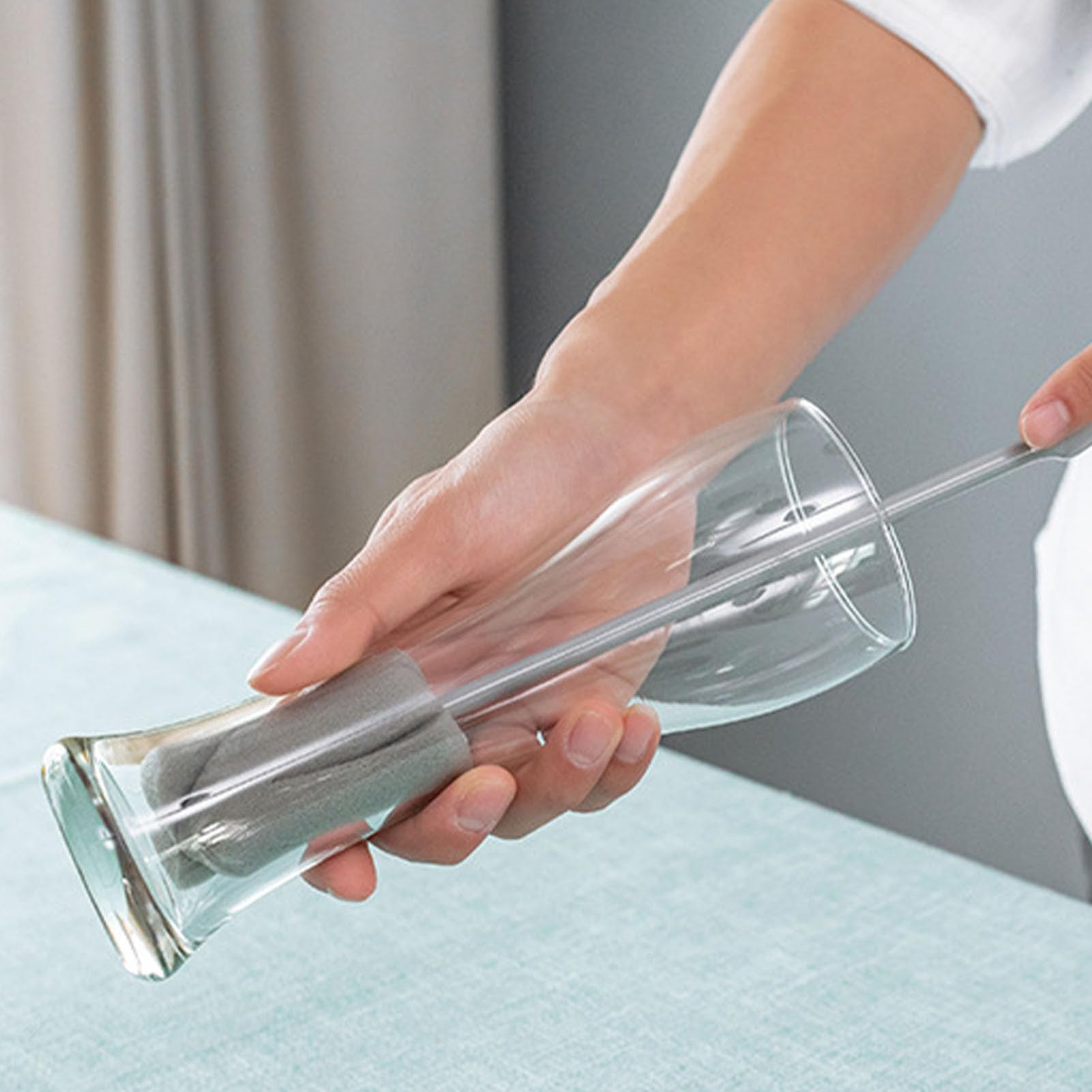 Spazzola Per Bottiglie Con Manico Lungo - Per Pulire Biberon E Contenitori Stretti - Foto 7