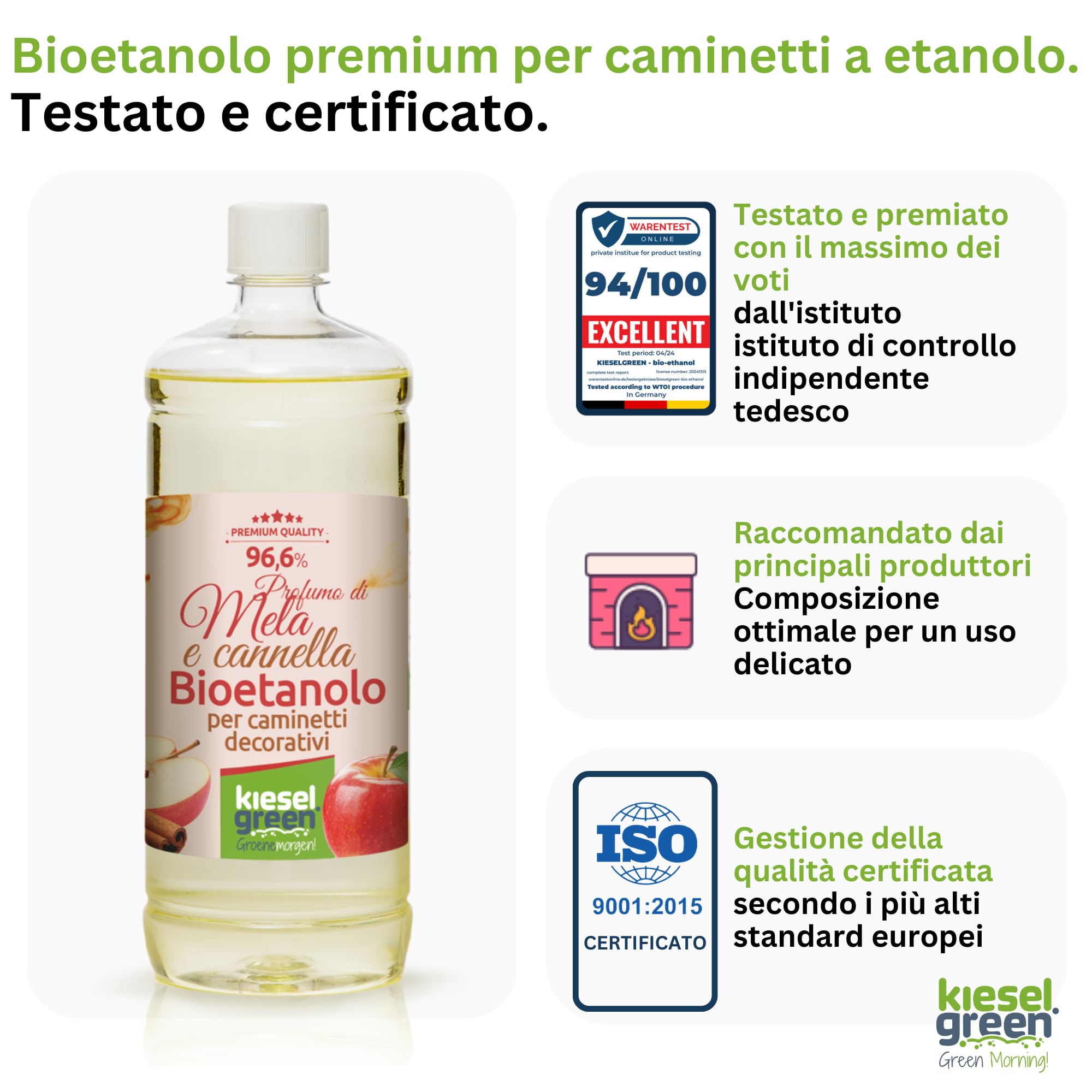 Bioetanolo 6 x 1 litro con Fragranza per Caminetto a Etanolo – Bio-etanolo profumato per Ambienti, molte Fragranze - Profumo per Caminetto a bioetanolo da Interno o da Tavolo AZ