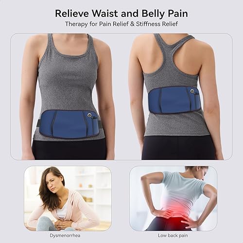 Miniatura 11 de Yabuu Almohadilla térmica inalámbrica para masaje de manos y muñeca para túnel carpiano, batería integrada de 3000 mAh, artritis de mano, alivio