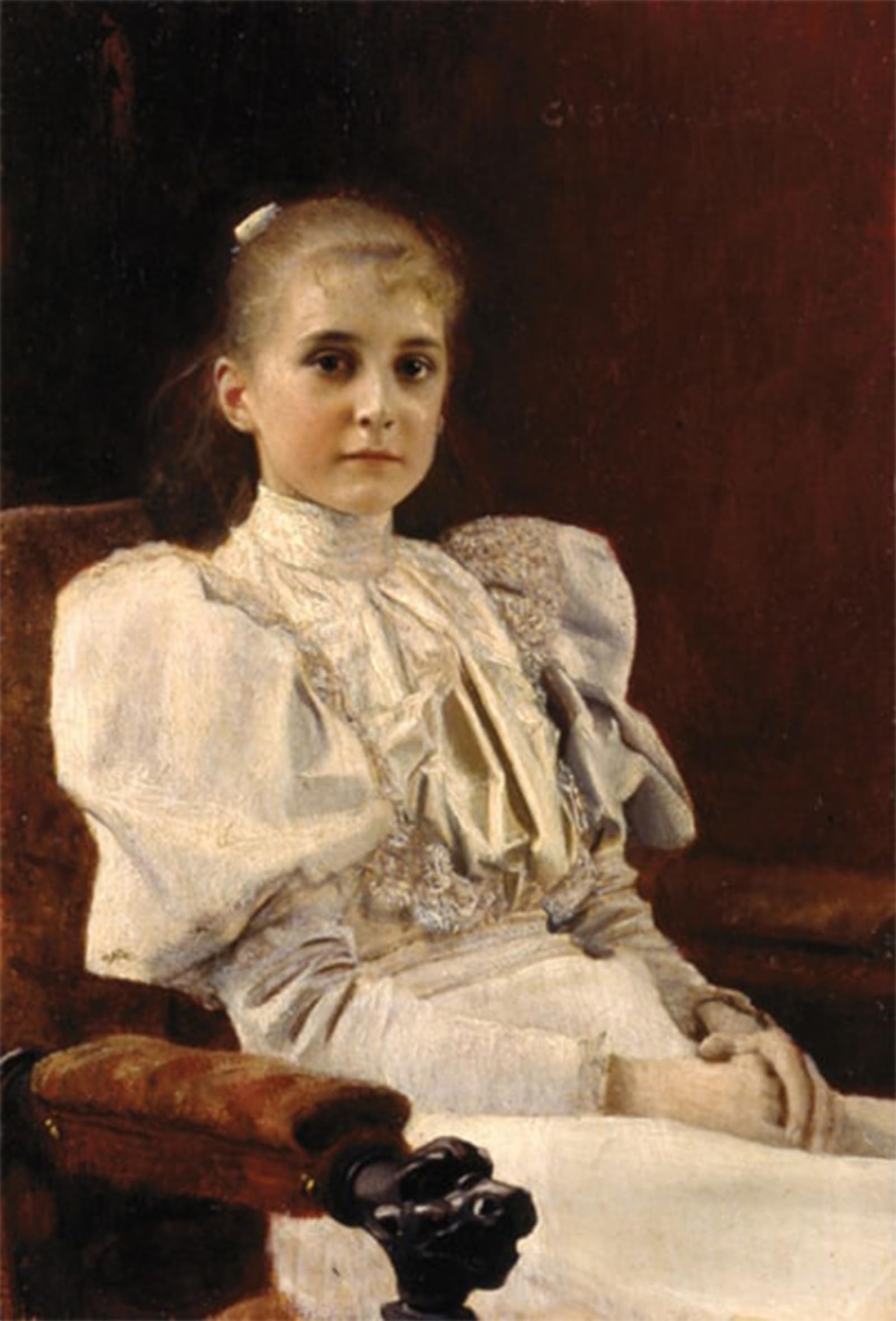 ARTXLXXBN Famous Painting Canvas Artwork Graffiti Print Young Girl Seated Gustave Klimt Portrait Canvas Image for Home Decor 60x90cm