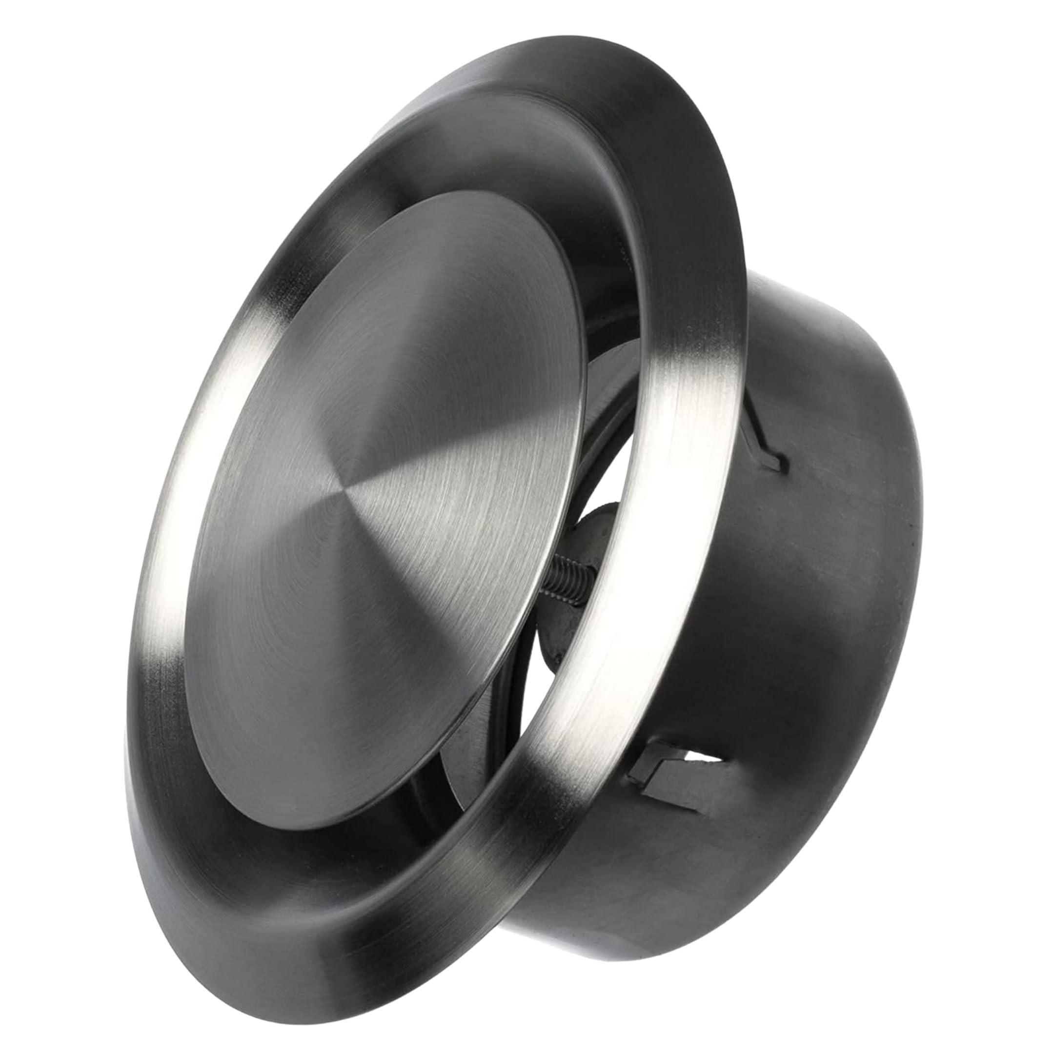 Ø 100mm / 4 inch Stainless Steel Metal Diffuser with Mounting Ring - Supply and Exhaust Air Valve - Ventilation Cover