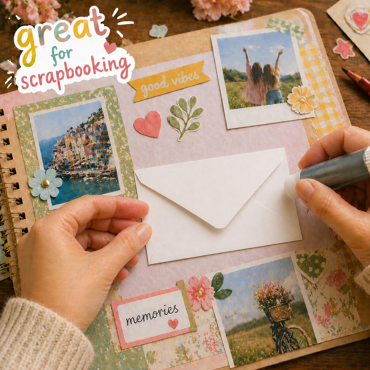 Mini-Umschläge, klein, für Geschenkkarten, Visitenkarten, 10,2 x 6,9 cm, 60 Stück weiß