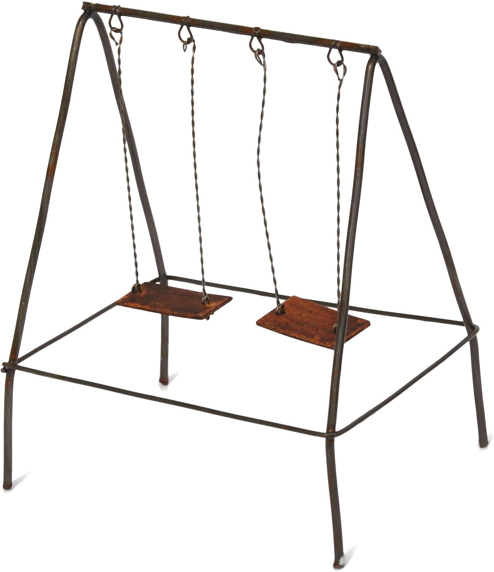 Jeremie Corporation Playground Swing for Miniature Garden, Fairy Garden