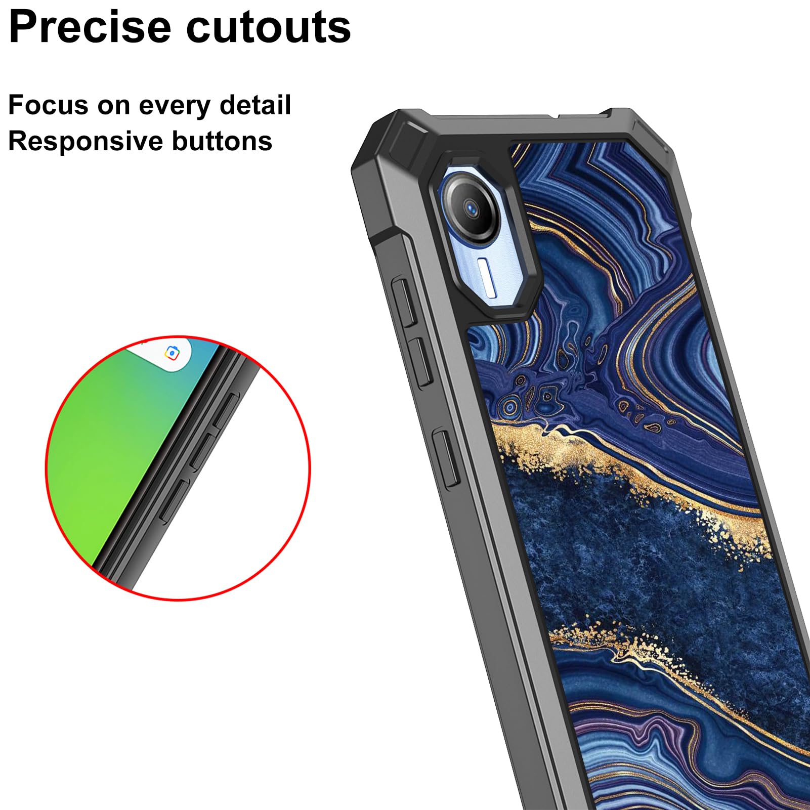 Calypso Phone Case Case For Cricket Debut S2 At&t With Glass