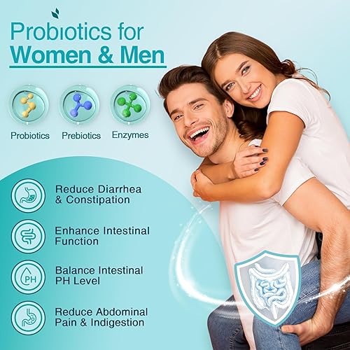 Miniatura 3 de ZEBORA Probióticos para la salud digestiva de mujeres y hombres con 120 mil millones de UFC, probióticos para hombres y mujeres para la salud