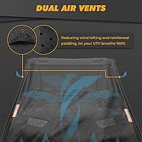 Vista 4 de Funda RZR, funda Kemimoto para UTV impermeable para todo tipo de clima, cubierta resistente con tiras reflectantes y cremallera lateral compatible