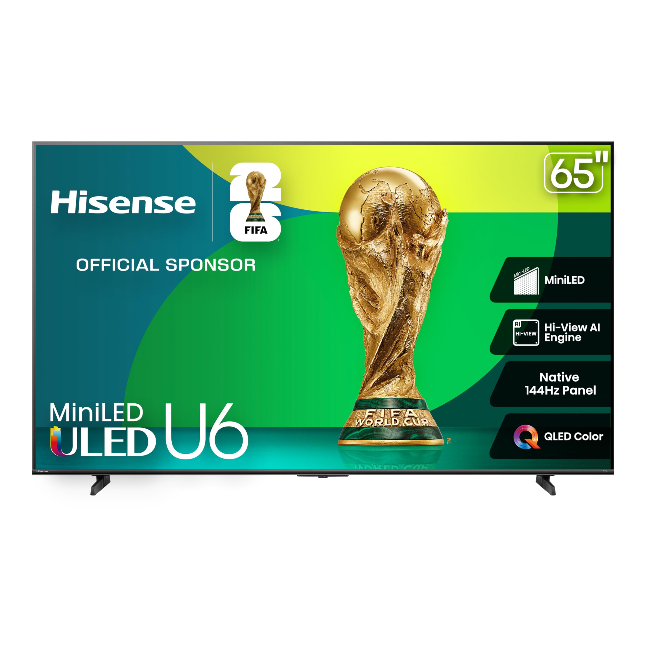 Hisense 65U68QF - 65" 4K Smart Mini-LED Fire TV (2025 Model)