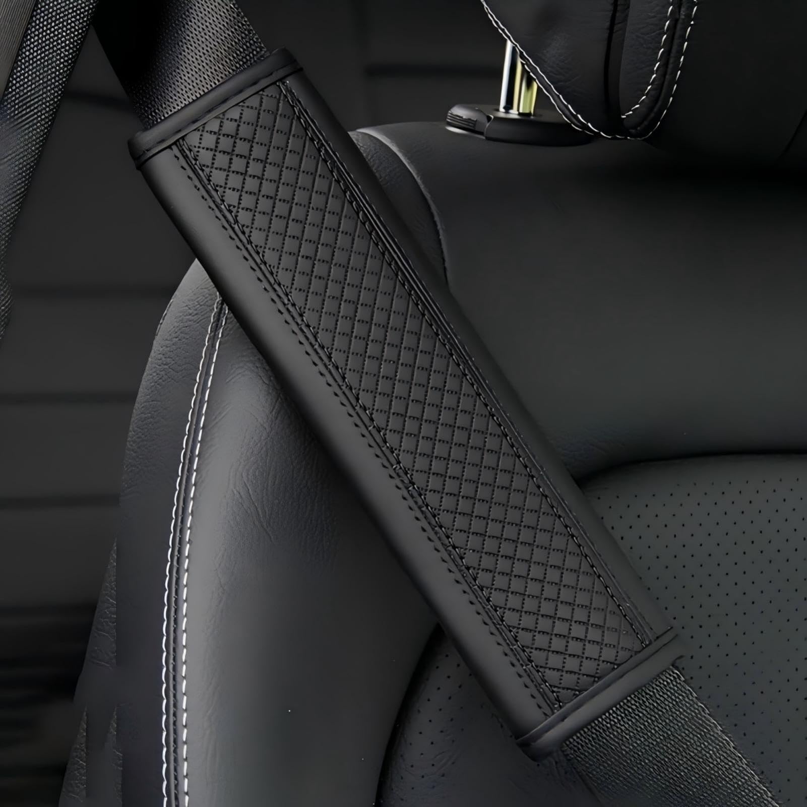 Copri cintura di sicurezza auto per Mercedes Benz C-Klasse Limousine W205 I 2014-2020 2021, Protezione per Cintura di Sicurezza Cintura di Sicurezza Copertura Auto 2 Pezzi(C)