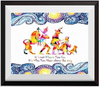 Uhomate The Wizard Of Oz Ornaments Home Canvas Prints Wall Art Inspirational Quotes Wall Decor Living Room Bedroom Bathroom Artwork C083 (8X10)
