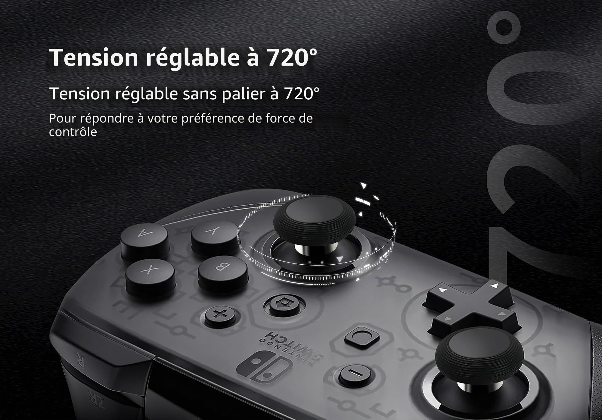 GuliKit Kit de remplacement de joystick magnétique TMR à tension réglable à 720°, pour manette Xbox Series X et S/Elite Series 2, module de réparation anti-dérive avec 3 paires de capuchons de