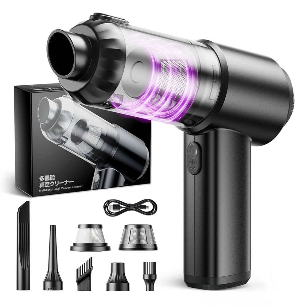 超強力吸引力！コードレス掃除機　軽くて使いやすい！LEDライト付き！クリーナー Amazon | 掃除機 コードレス 【2024新登場】12000pa超強力吸引