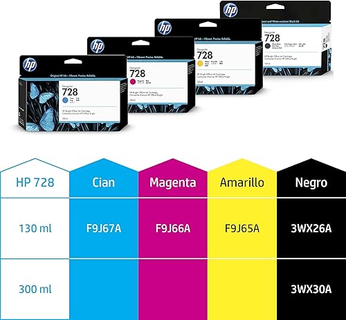 Miniatura 3 de HP Cartucho de tinta original de 44fl oz magenta F9J66A para impresoras DesignJet T830 MFP y T730 de gran formato