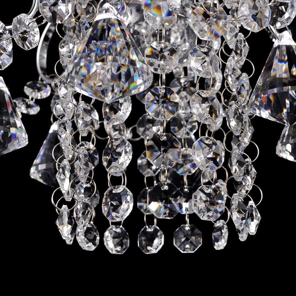 Hertl Lámpara colgante de cristal for restaurante, lámpara colgante creativa for comedor, Bar, cafetería, balcón, pasillo, lámparas colgantes (Color : 3 Head-sideways)
